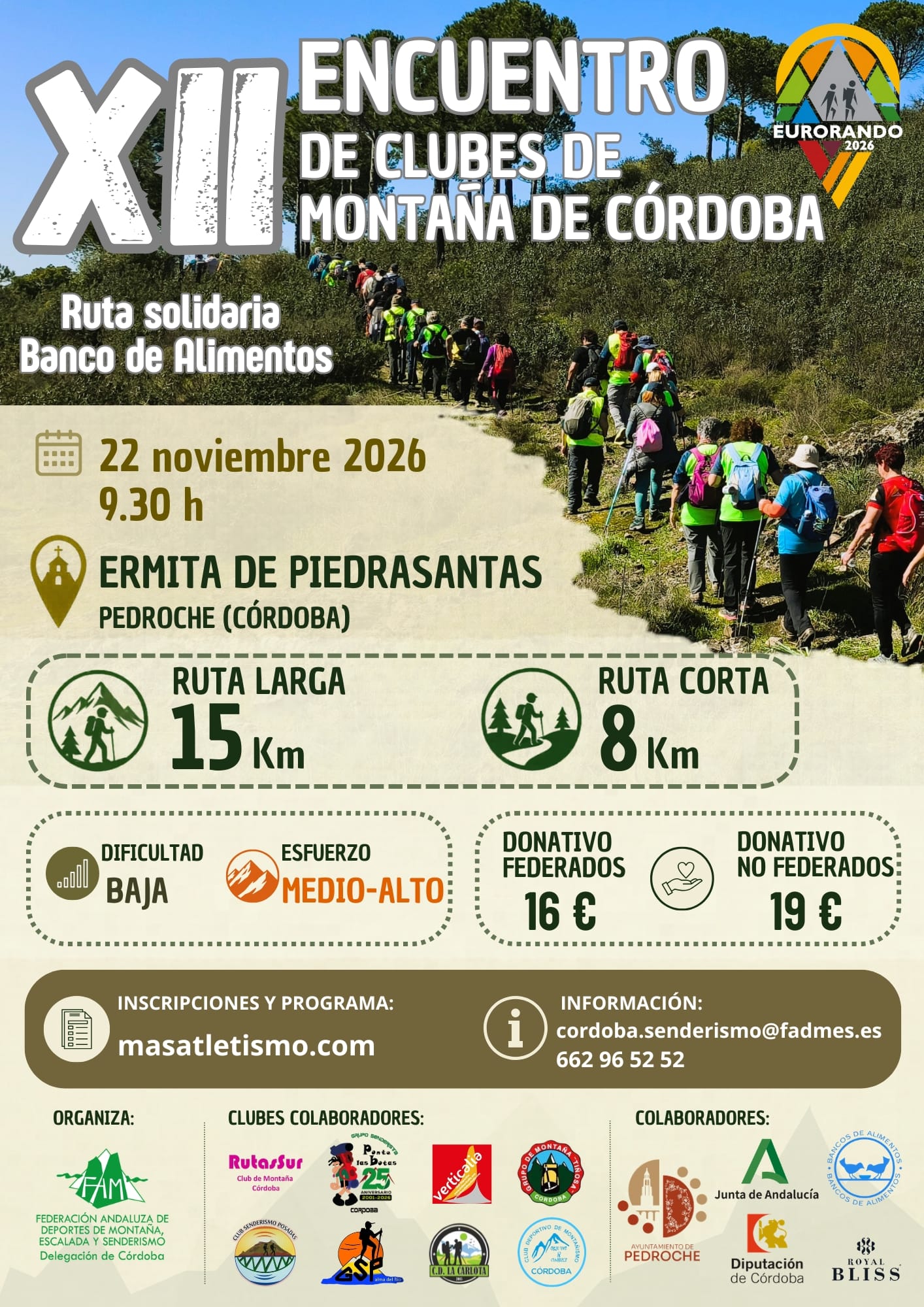 XII ENCUENTRO DE CLUBES DE MONTA�A DE C�RDOBA